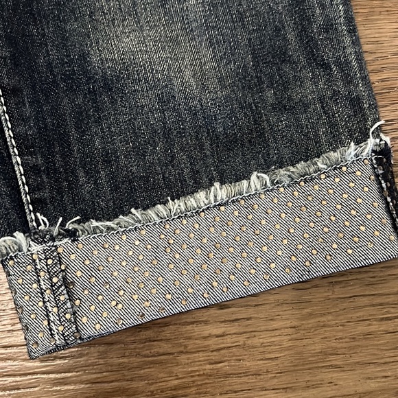 Inc denim capri jeans with rhinestone studded design - Picture 6 of 12